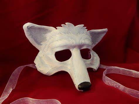 Arctic Fox Leather Mask By Griffinforge On Etsy
