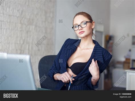 Sexy Blonde Secretary Image And Photo Free Trial Bigstock