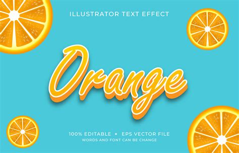 Orange Font With Uppercase Letters Text Effect 962805 Vector Art At