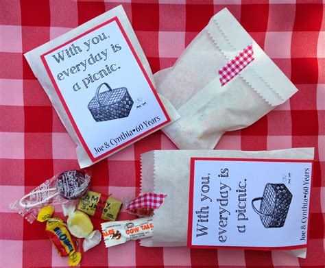 Our Hobby House Anniversary Picnic Favors