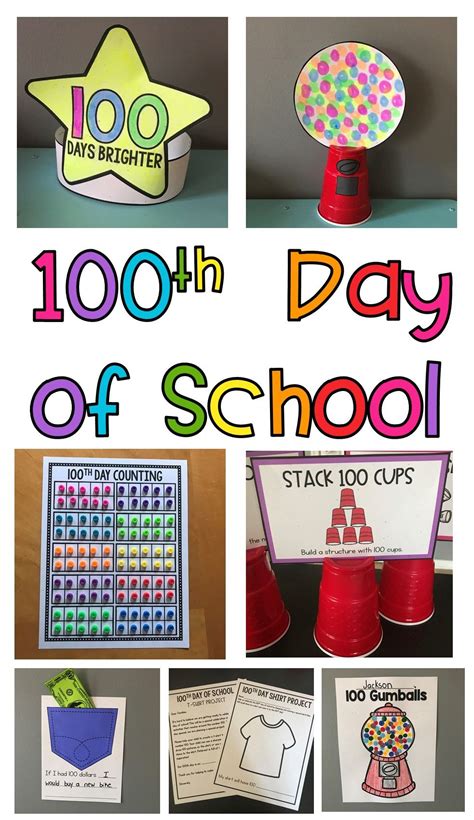 100th day of school activities 100th day of school crafts 100 days of school 100 day celebration