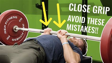 Close Grip Bench Press Guide 3 Mistakes To Avoid Youtube