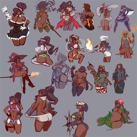 rule 34 curvaceous dark skin elf huge ass huge breasts live for the funk maid vanessa vanessa