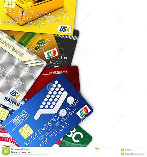 Sample valid credit card numbers: Fake credit cards stock illustration. Illustration of many - 20657844