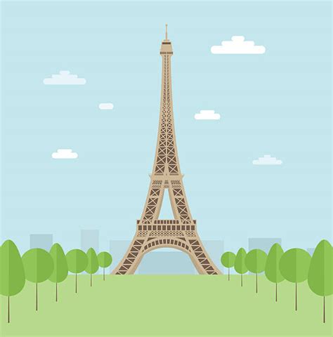 Eiffel Tower Cartoon Illustration Ubicaciondepersonascdmxgobmx