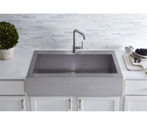 You can do a lot of tasks in your best stainless steel sinks like soaking and cleaning pots and pans. Kohler Vault Top-Mount Single-Bowl Stainless Steel Kitchen ...