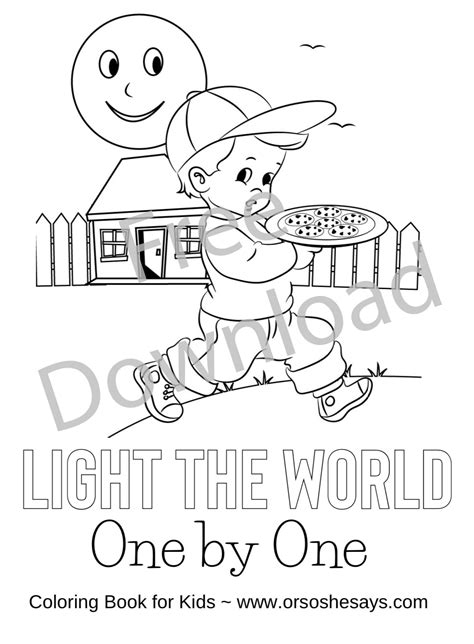 Let Your Light Shine Coloring Page Sunday School Sketch Coloring Page