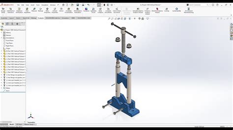 Solidworks Training Vertical Fixture Design Project Assembly