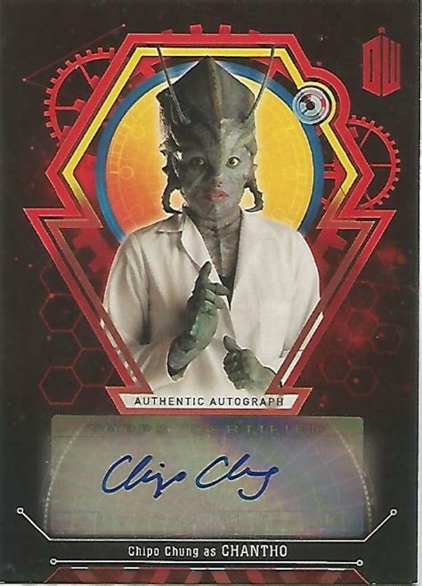 Doctor Who Extra Terrestrial Red Chipo Chung Chantho Autograph Card