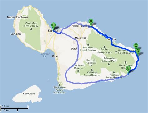 Located at the extreme southeast of the island of maui, the city of hana is like another island. Road to hana, Maps and Roads on Pinterest