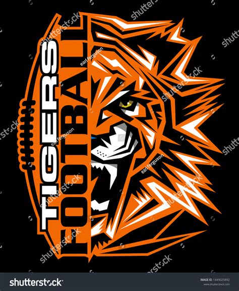Tribal Tigers Football Team Design Mascot Stock Vector Royalty Free