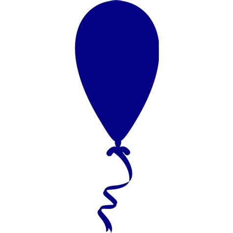 Navy Blue Balloon 4 Icon Free Navy Blue Party Icons