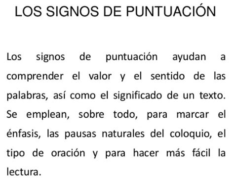 Tomi Digital Uso De Los Signos De Puntuaci N