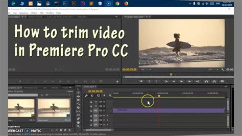 Open adobe premier pro and start a new project. How to Trim Video in Adobe Premiere Pro CC - YouTube