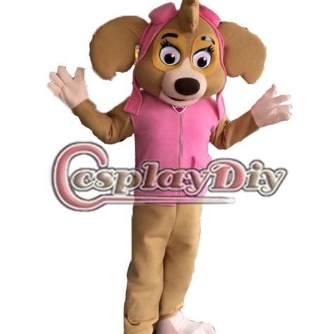 Fancy Patrol Skye Mascot Cartoon Paw Patrol Mascot Adult Halloween