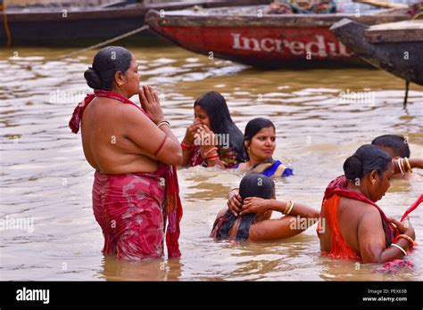 Ganges Woman Bathing Hi Res Stock Photography And Images Alamy