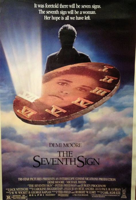 Movie Poster The Seventh Sign 1988 With Demi Moore Etsy