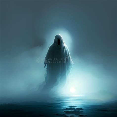 Ghost Spirit Ghostly Figure Apparition Halloween Float Fog Creepy