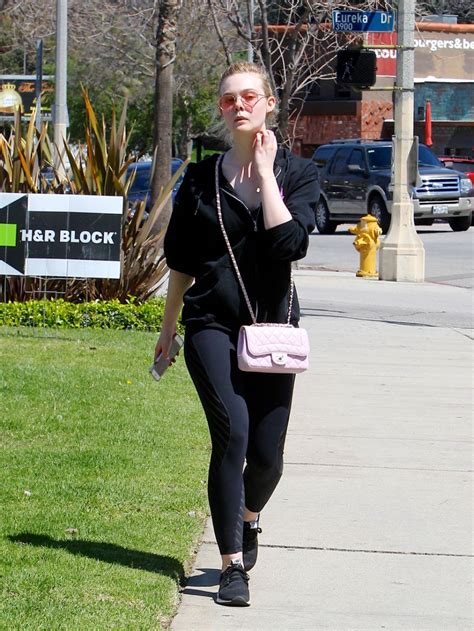 Elle Fanning In Workout Clothes Hits The Gym In La 03282018