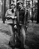 A young Angela Merkel and her first husband, Ulrich Merkel. 1975 : r ...