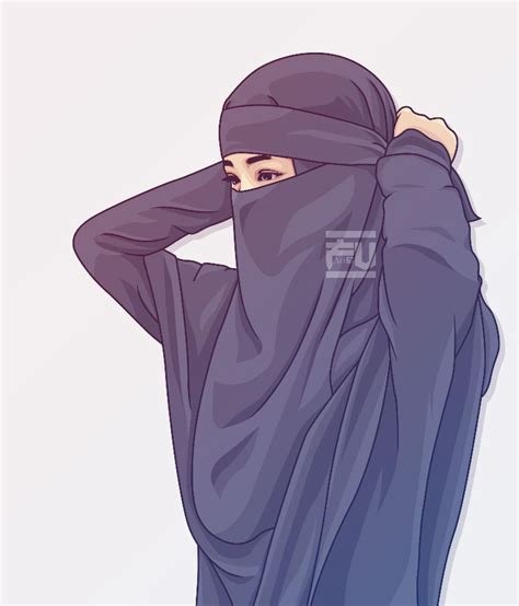 hijab vector niqab ahmadfu22 hijab cartoon hijab drawing girl cartoon