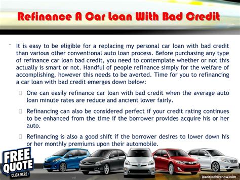 PPT - Qualifying For Refinancing A Car Loan With Bad Credit PowerPoint