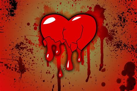Imagenes De Corazon Herido Carta Con Corazón Roto Y Frase Triste De