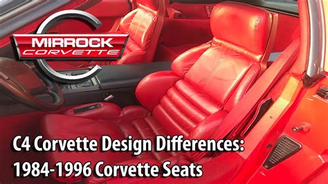 C4 Corvette Design Differences 1984 1996 Corvette Seats Youtube