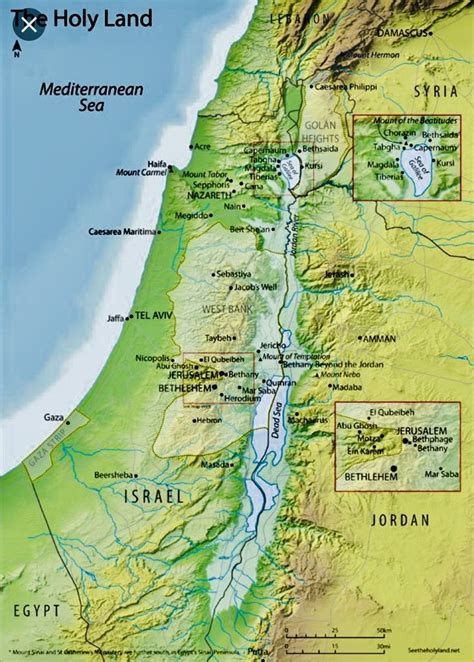 20 Jul 19 Bethlehem City Holy Land Map