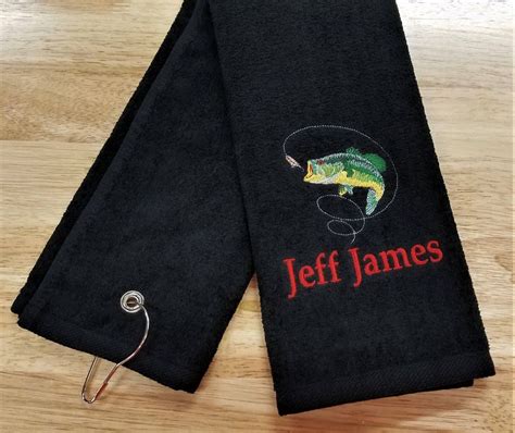 Personalized Fishing Towel Fishing Towel Sports Towel Etsy