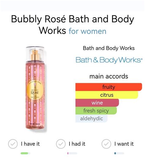 Bath And Body Works Bbw Bubbly Rose Fine Fragrance Body Mist 75ml Beauty And Personal Care