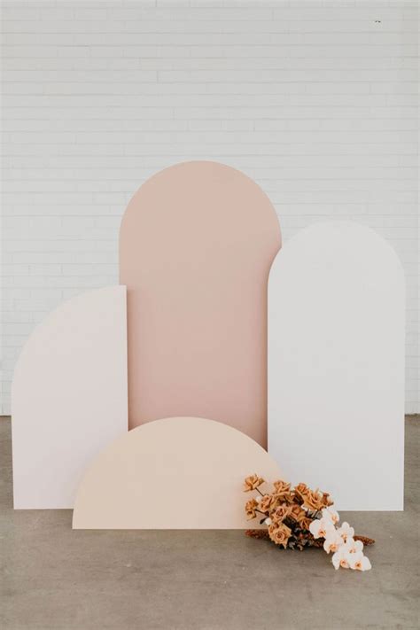 Neutral Blush Arch Backdrop Panels — State Of Elliott In 2021