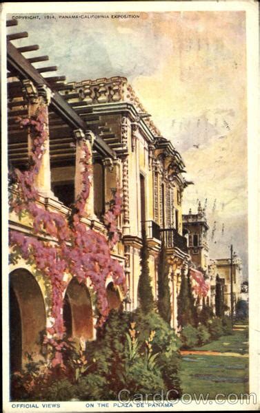 Official Views On The Plaza De Panama 1915 Panama California Exposition