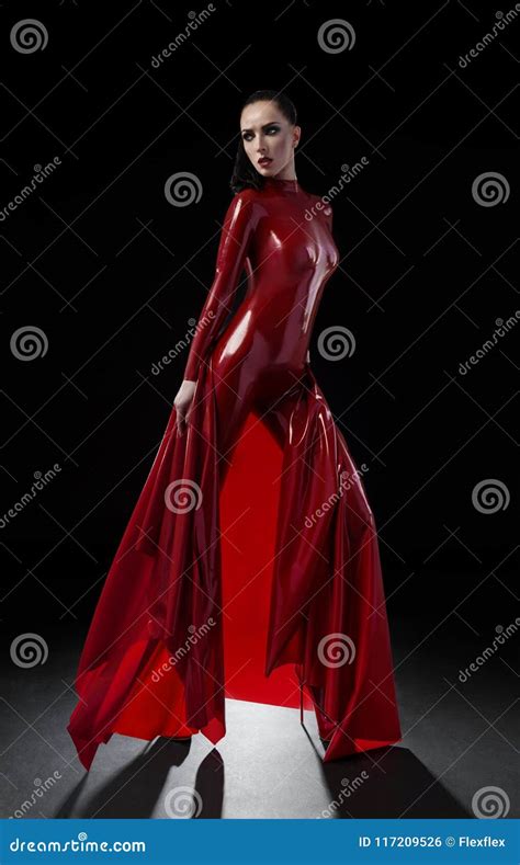 Red Latex Outfit Dresses Images 2022