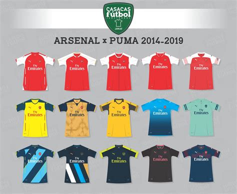 All Arsenal Puma Kits 2014 2019 Rgunners