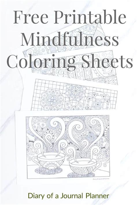 13 Free Printable Mindfulness Colouring Sheets