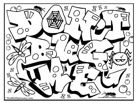 Graffiti Letters Coloring Pages At Getdrawings Free Download
