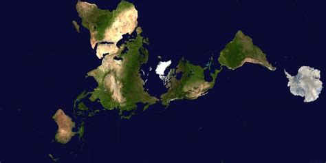 The Dymaxion Map Projection Of Buckminster Fuller Accurate World Map