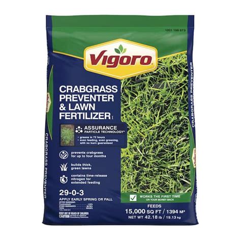 Vigoro Crabgrass Preventer And Lawn Fertilizer 4218 Lbs 15000 Sq Ft