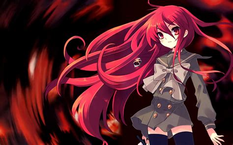 Wallpaper Anime Brunette Red Black Hair Fire Sword Art Girl