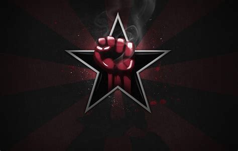 Red Star Symbol Fist Work Harder Comrade Section рендеринг Hd