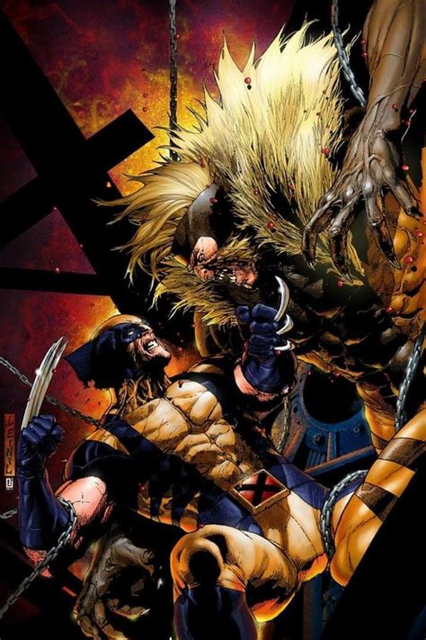 Sabretooth Vs Wolverine Sabretooth Marvel Wolverine Marvel