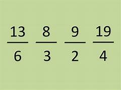 Fractions Greatest To Least