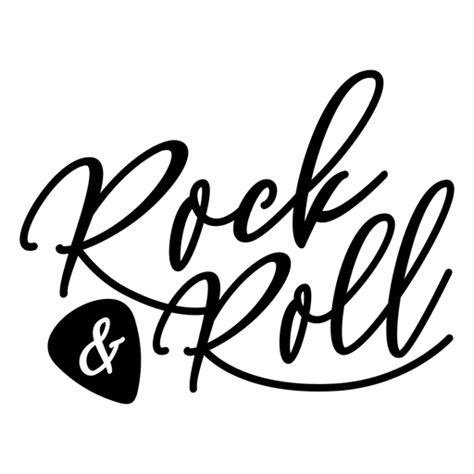 Rock And Roll Texto Logo Descargar Pngsvg Transparente