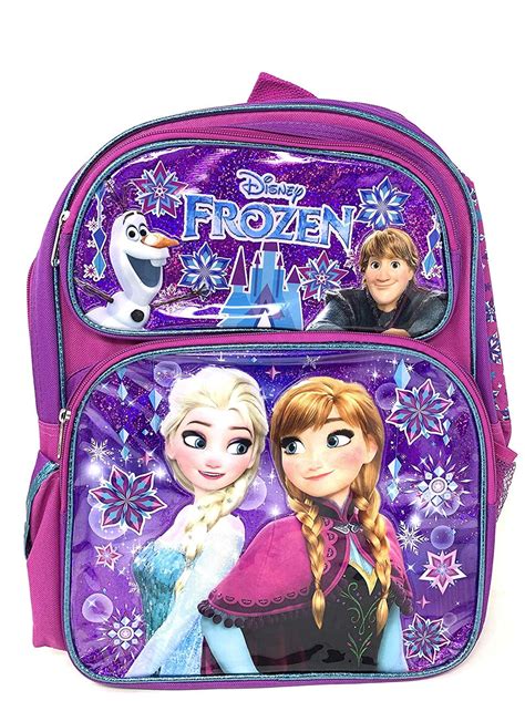 Backpack Disney Frozen Elsaanna Purple Shinny New 009434 2