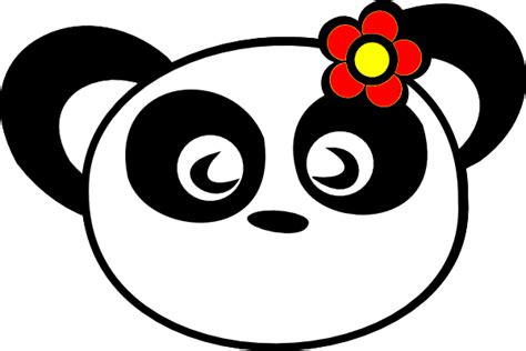 Flower Panda Clip Art At Vector Clip Art Online Royalty