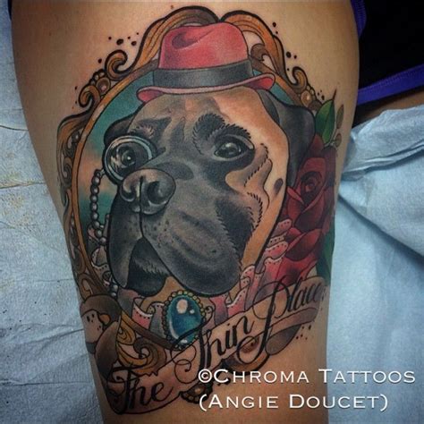 Color Tattoos Animal Tattoos Dog Tattoos Dog Portrait