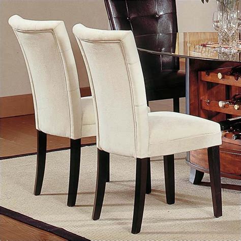 Entertain + inspire your guests with endless style, quality and function. Fabric Covered Dining Chairs - Home Furniture Design