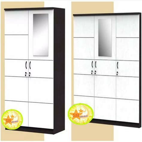 LEMARI PAKAIAN MINIMALIS MURAH 2 PINTU/ 3 PINTU - LPC 2/LPC 3 | Shopee