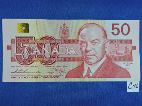 1988 Canada 50 Dollar Bills